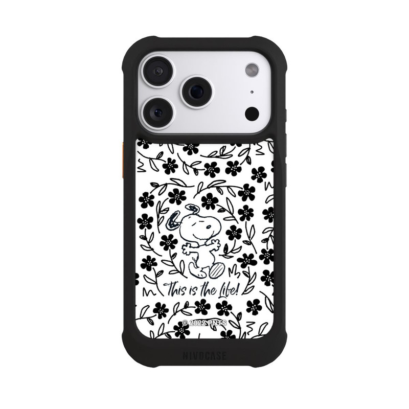 iPhone 18 Pro NIVOmax Snoopy This Is The Life Noir & Blanc