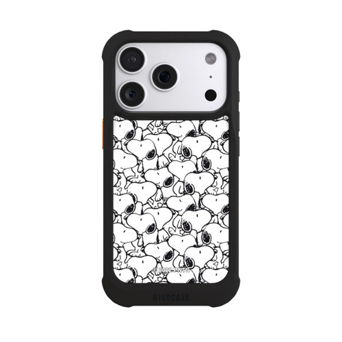 Apple iPhone 18 Pro NIVOmax Snoopy Muster Schwarz und Weiß