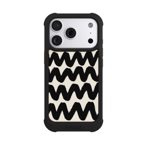 Apple iPhone 18 Pro NIVOmax Vagues Noires Pattern