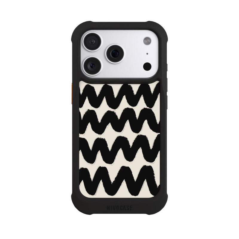 iPhone 18 Pro NIVOmax Schwarzes Wellenmuster