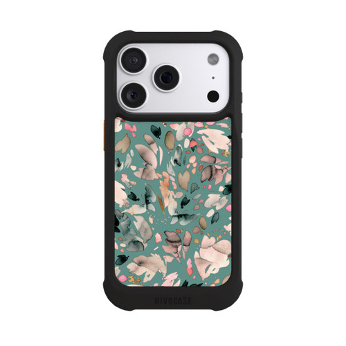 Apple iPhone 18 Pro NIVOmax Abstract Flowers Petals Green