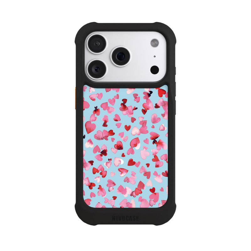 iPhone 18 Pro NIVOmax Valentines Love Hearts Pink Blue