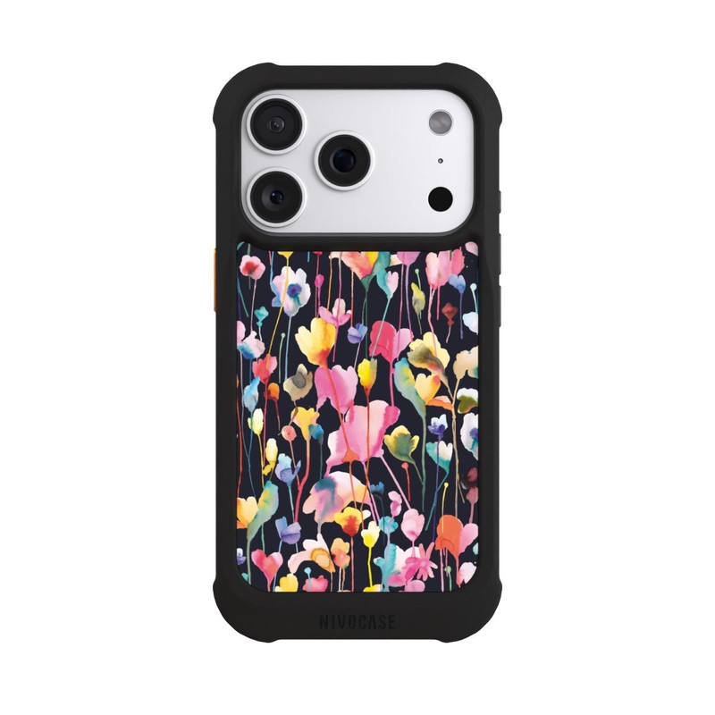 iPhone 18 Pro NIVOmax Wildblumen schwarz
