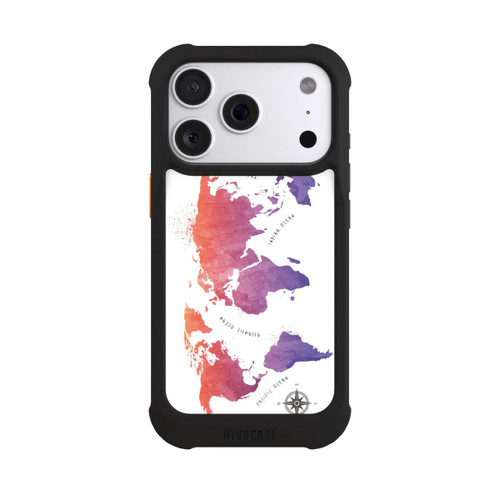 Apple iPhone 18 Pro NIVOmax Worldmap (Watercolor) white