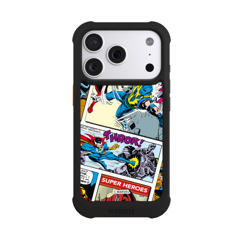 iPhone 18 Pro NIVOmax Marvel Retro Comic Blue