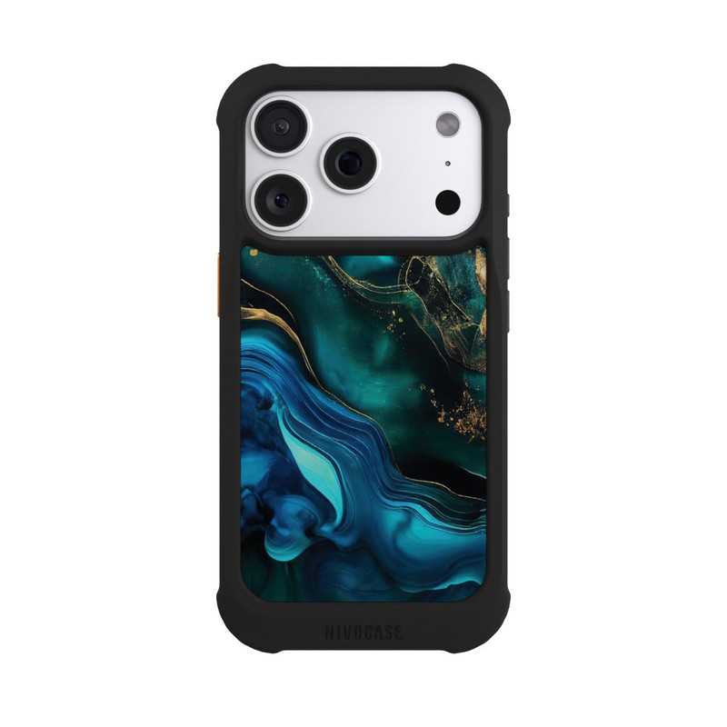 iPhone 18 Pro NIVOmax Encre bleue et dorée avec IA