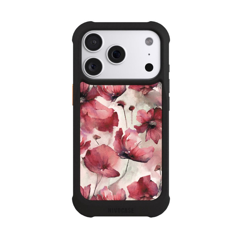 iPhone 18 Pro NIVOmax Wilde Mohnblumen Aquarell mit KI