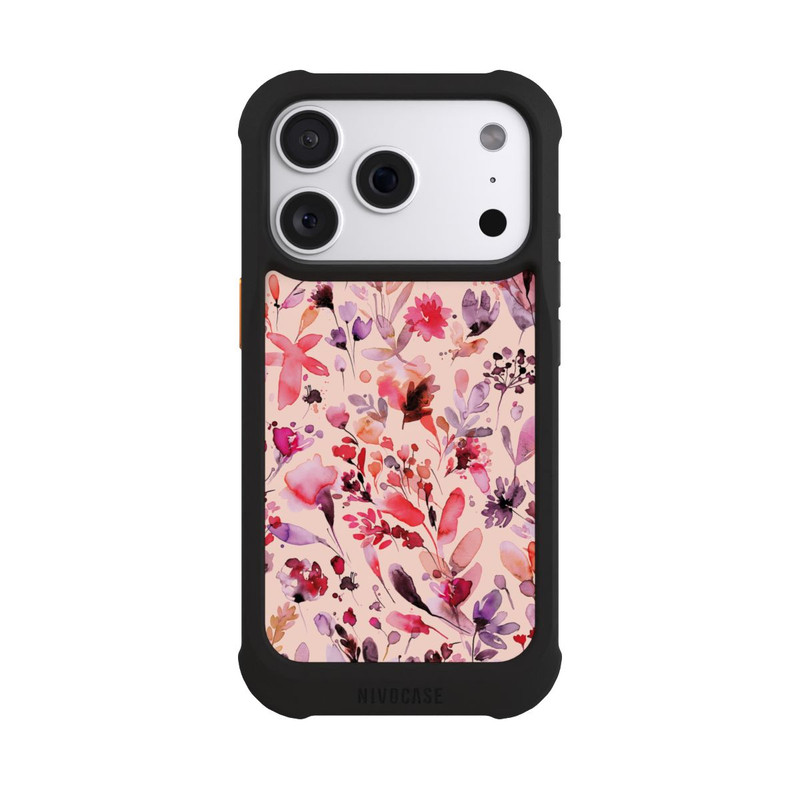 iPhone 18 Pro NIVOmax Künstlerische Blumen Viva Magenta