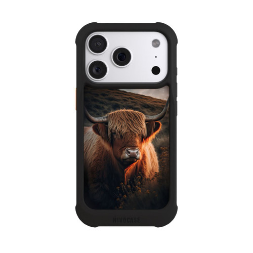 Apple iPhone 18 Pro NIVOmax Vache Highland avec de grandes cornes avec IA