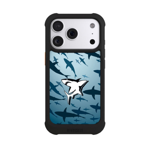 Apple iPhone 18 Pro NIVOmax Haie Muster Blau