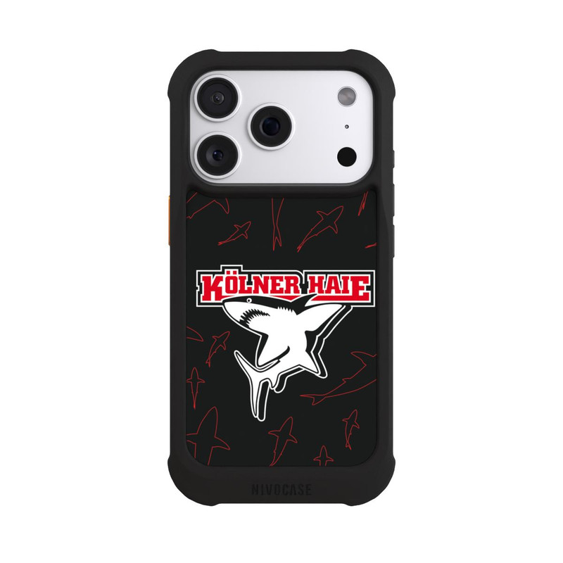 iPhone 18 Pro NIVOmax Haie Muster Rot