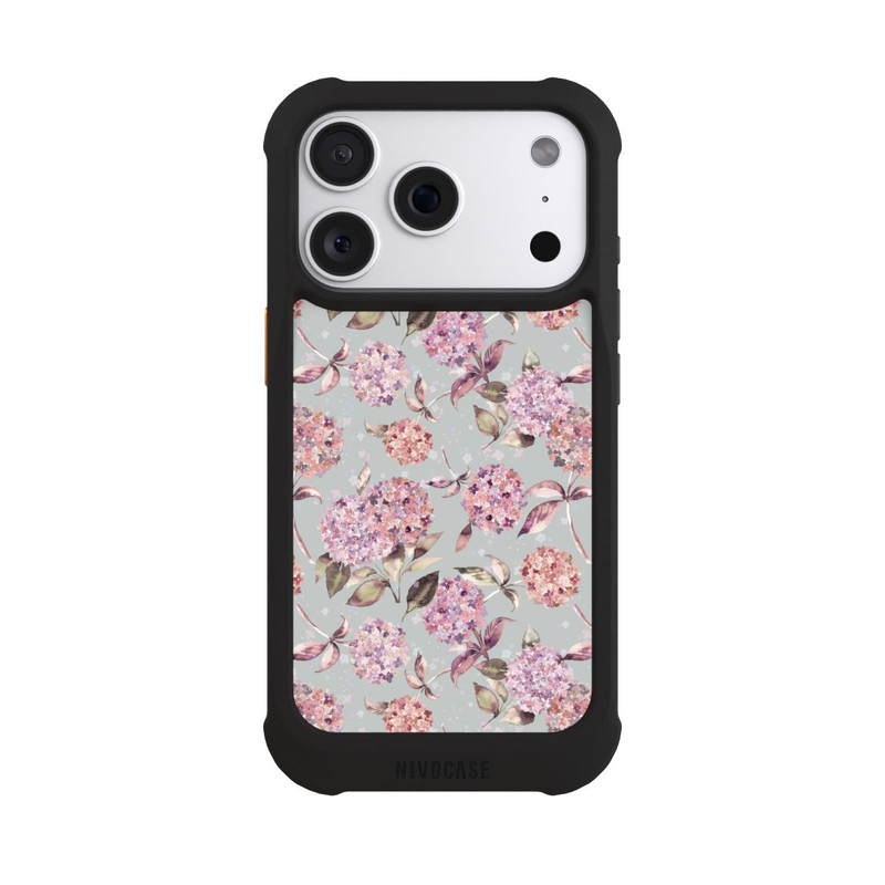 iPhone 18 Pro NIVOmax Pastel Magic Hydrangea Floral Watercolor Pink