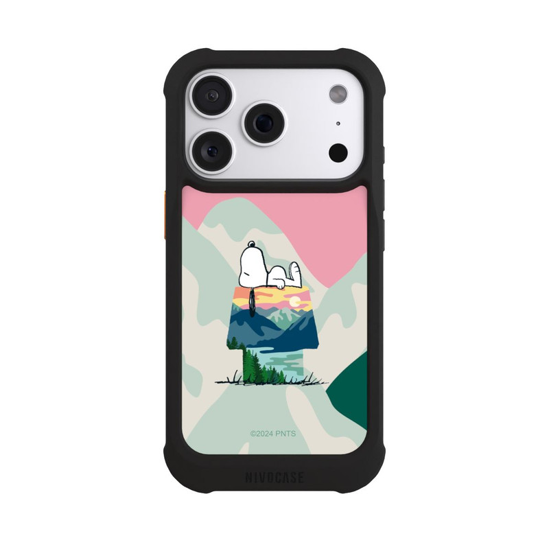 iPhone 18 Pro NIVOmax Snoopy à l'extérieur