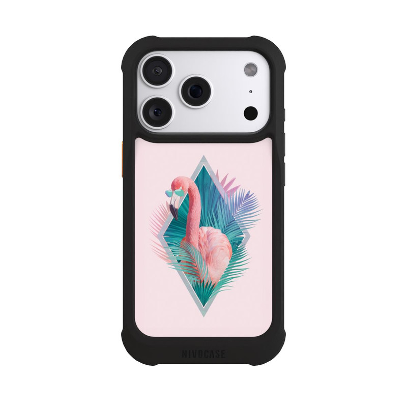 iPhone 18 Pro NIVOmax Tropische Pflanzen Flamingo