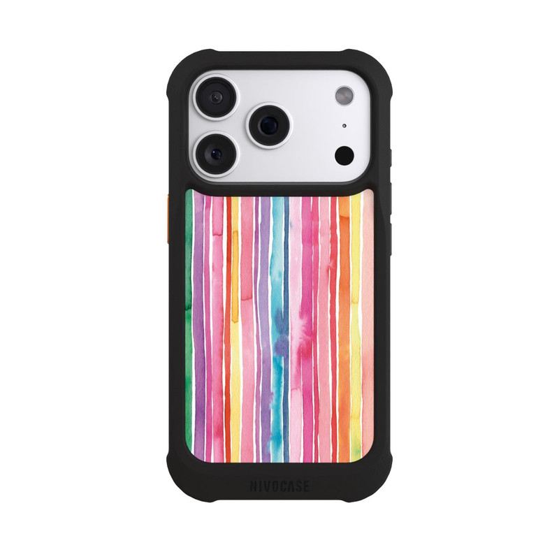 iPhone 18 Pro NIVOmax Camouflage Regenbogenstreifen