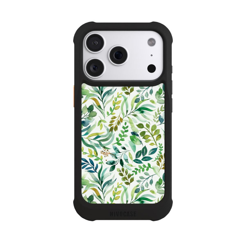 iPhone 18 Pro NIVOmax Aquarell Palmenblätter Botanisch Grün