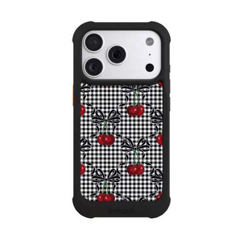 Apple iPhone 18 Pro NIVOmax Cherry Pattern Black