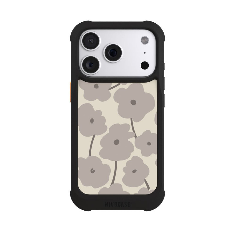 iPhone 18 Pro NIVOmax Minimalistische Blumen Beige