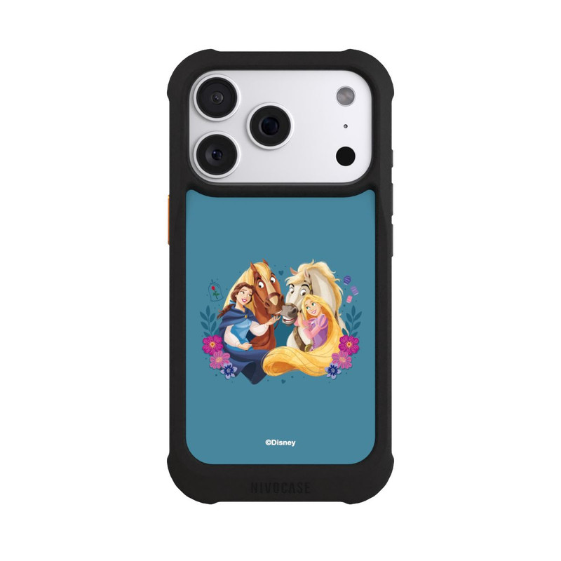 iPhone 18 Pro NIVOmax Disney Prinzessinnen Belle and Rapunzel mit Pferden