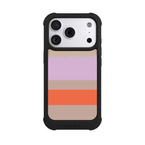 Apple iPhone 18 Pro NIVOmax Moca Lila Orange Stripes