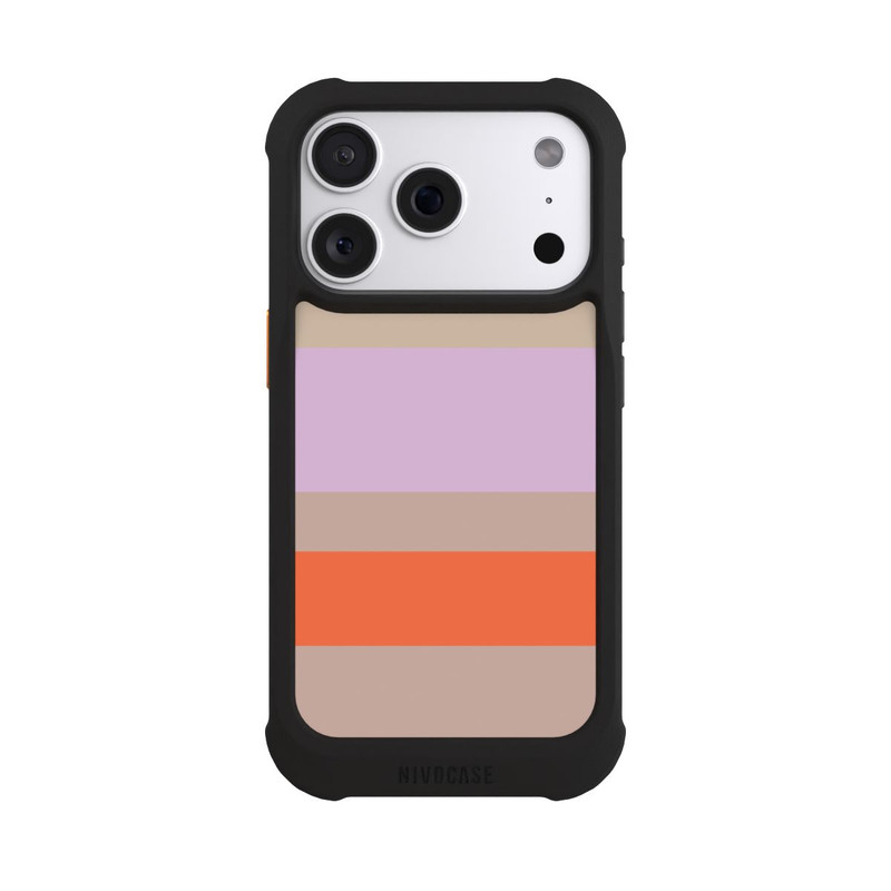 iPhone 18 Pro NIVOmax Moca Lila Orange Stripes