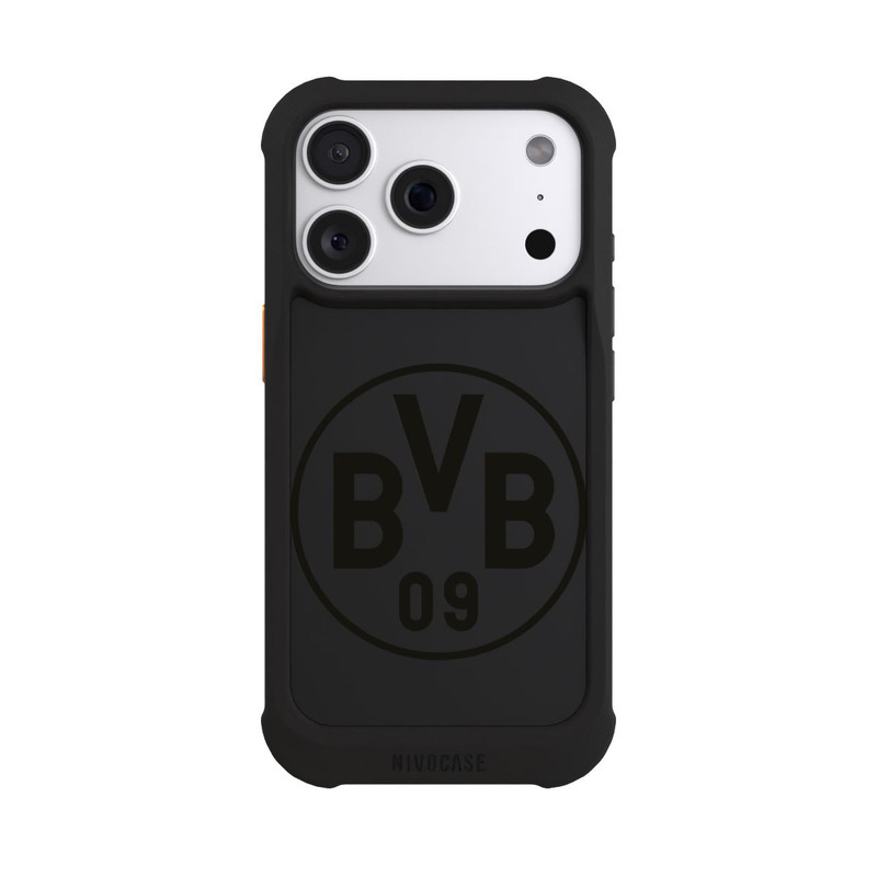 iPhone 18 Pro NIVOmax BVB Logo Schwarz Transparent