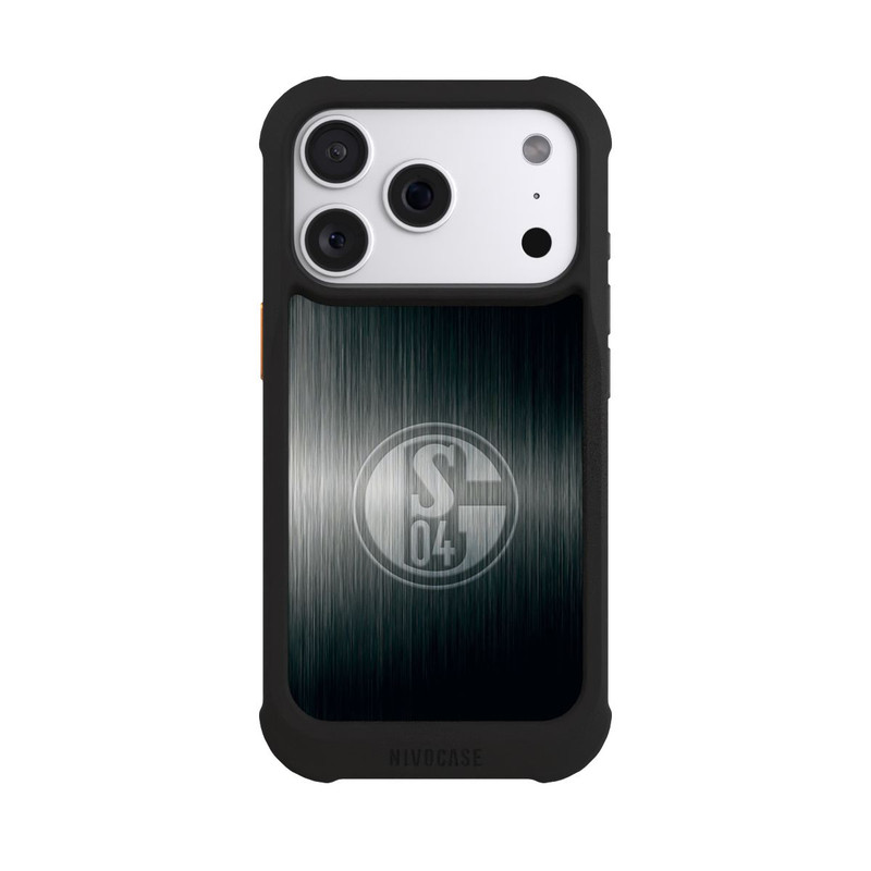 iPhone 18 Pro NIVOmax Schalke 04 Metall Look