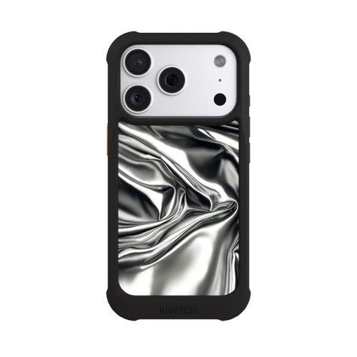 Apple iPhone 18 Pro NIVOmax Glänzeder Chrome Silber Stoff mit KI