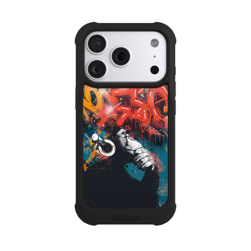 Apple iPhone 18 Pro NIVOmax Affe Stereo Kopfhörer Graffiti Street Art
