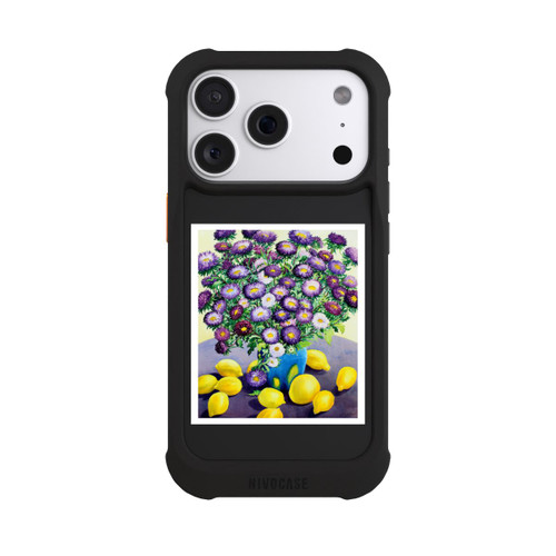 Apple iPhone 18 Pro NIVOmax Purple Asters and Lemons by Christopher Ryland