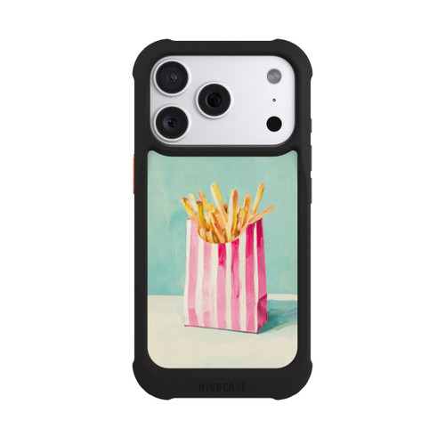 Apple iPhone 18 Pro NIVOmax Retro Pommes Blau Watercolor