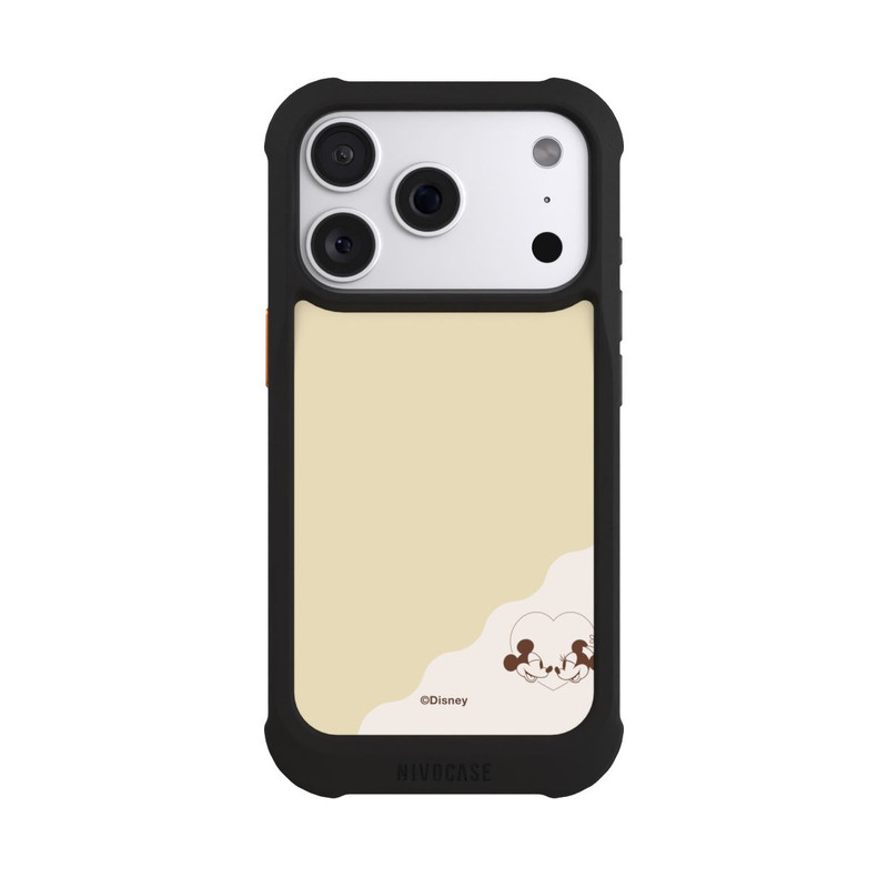 iPhone 18 Pro NIVOmax Mickey and Minnie Love Heart Beige