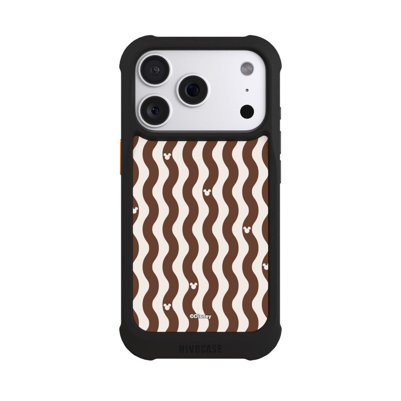 iPhone 18 Pro NIVOmax Micky Muster Braune Wellen