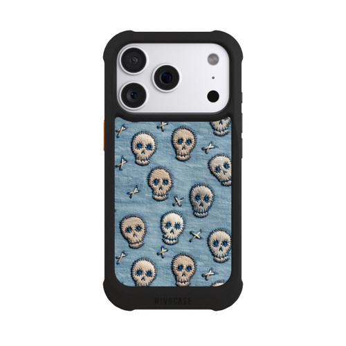 Apple iPhone 18 Pro NIVOmax Skulls on Jeans Pattern