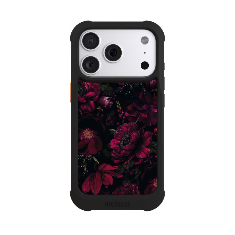 iPhone 18 Pro NIVOmax Dark Red Flower Love