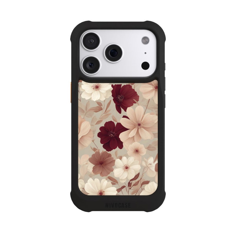 iPhone 18 Pro NIVOmax Romantic Flowers Beige with AI
