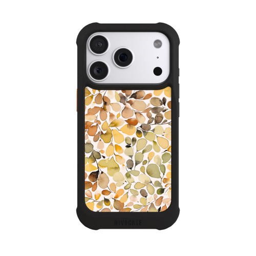 Apple iPhone 18 Pro NIVOmax Eukalyptus Aquarellblätter Braun Herbst