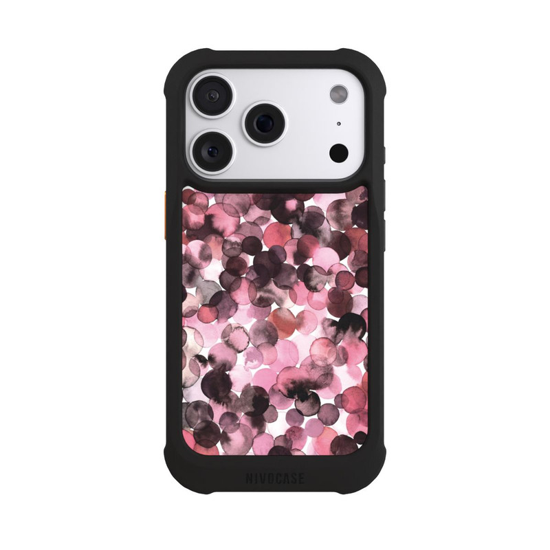 iPhone 18 Pro NIVOmax Purple Dots Watercolor