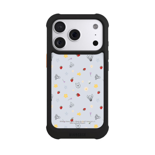 Apple iPhone 18 Pro NIVOmax Winnie Puuh und Freunde Erdbeer Muster Blau