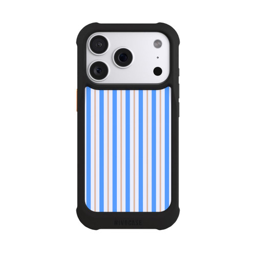 Apple iPhone 18 Pro NIVOmax Streifen Blau Beige
