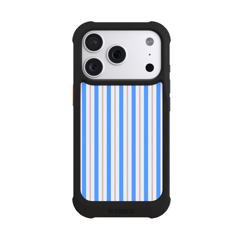 iPhone 18 Pro NIVOmax Streifen Blau Beige
