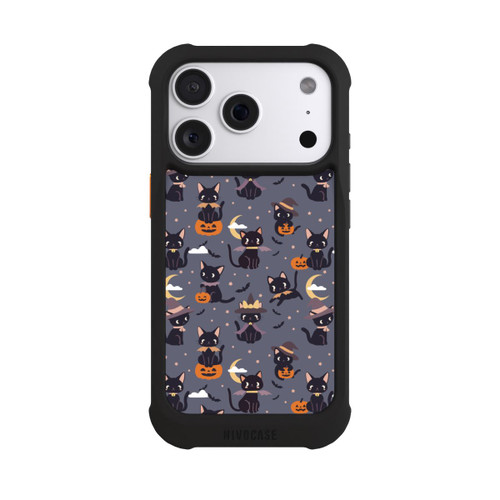 Apple iPhone 18 Pro NIVOmax Cute Halloween Witch Cats and Pumpkins