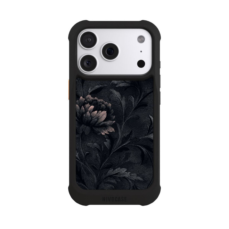 iPhone 18 Pro NIVOmax Flower Pattern Dark Vintage