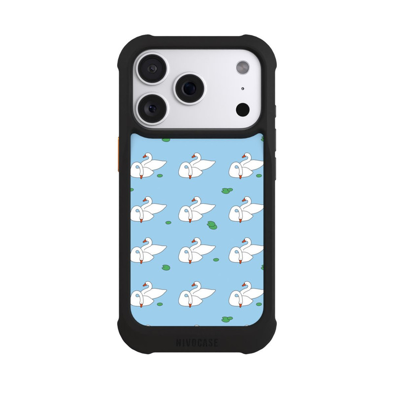 iPhone 18 Pro NIVOmax Ducks Pattern Blue Pond