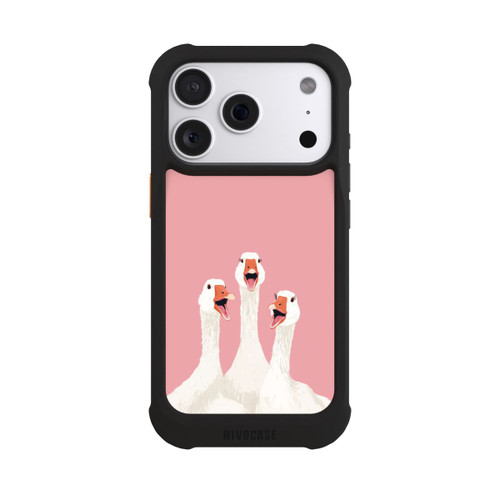 Apple iPhone 18 Pro NIVOmax Drei Gänse Rosa mit KI