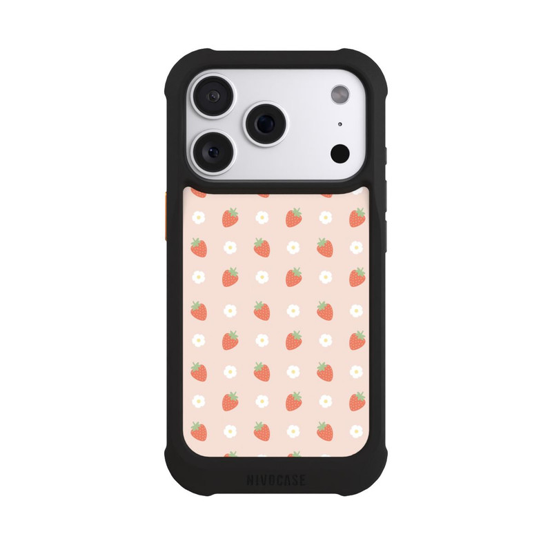 iPhone 18 Pro NIVOmax Süße Erdbeeren Muster