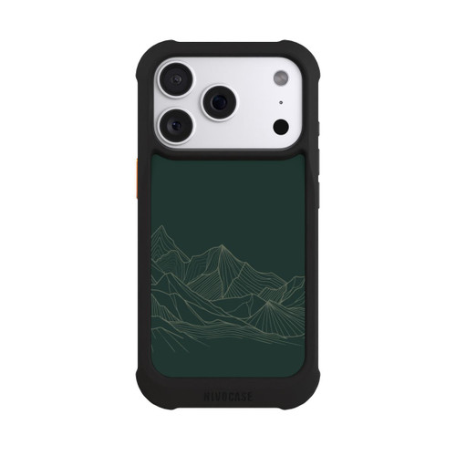 Apple iPhone 18 Pro NIVOmax Berg Line Art Grün