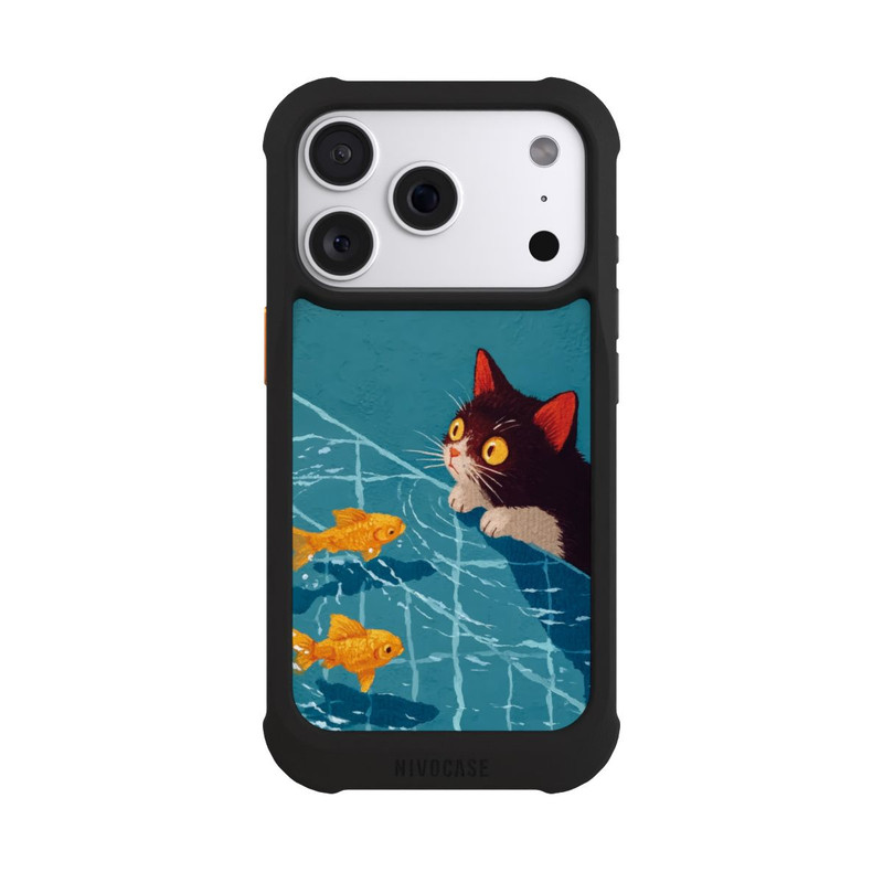 iPhone 18 Pro NIVOmax Die Katze im Pool mit KI