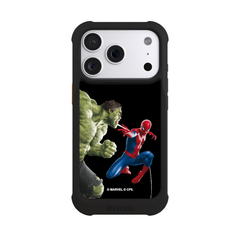 iPhone 18 Pro NIVOmax Spider-Man und Hulk