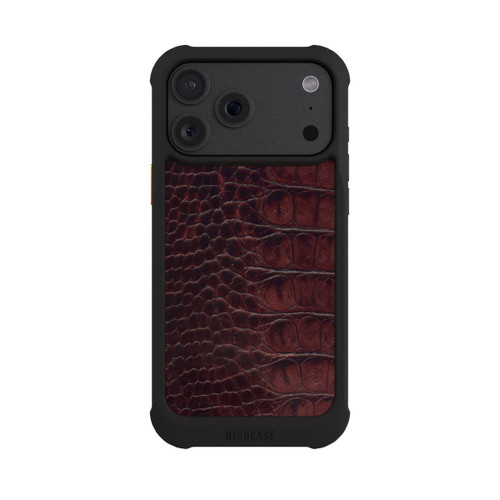 Apple iPhone 18 Pro Max NIVOmax Cuir de Crocodile